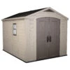 Keter Factor Outdoor Apex Garden Storage Shed 8 X 11 Feet - Beige -Growhaus Zone 001 1400