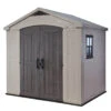 Keter Factor Outdoor Apex Garden Storage Shed 8 X 6 Feet - Beige -Growhaus Zone 001 1400 2
