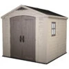 Keter Factor Outdoor Apex Garden Storage Shed 8 X 8 Feet - Beige -Growhaus Zone 001 1400 3
