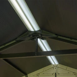 Keter Factor Outdoor Apex Garden Storage Shed 8 X 11 Feet - Beige -Growhaus Zone 008 1400