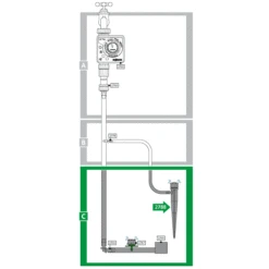 Hozelock Micro Irrigation Stake Adjustable Dripper - 2788 -Growhaus Zone 2788 abc