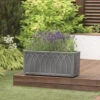Stewart Versailles Trough Planter In Pewter - 70cm -Growhaus Zone 5122031 giant