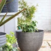 Kelkay Plant Avenue Urban Collection Large Elements Pot Gun Metal Grey -Growhaus Zone 90351GM giant