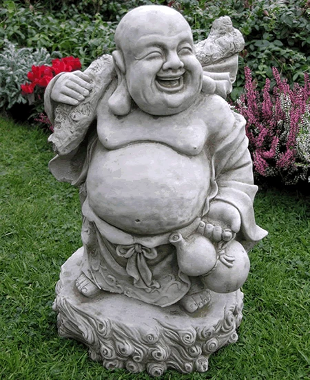 Jolly Buddha Garden Ornament - BD24 3 Jolly Buddha Garden Ornament - BD24