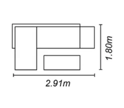 Norfolk Leisure Bahama Corner Sofa Set In Grey -Growhaus Zone Bahamafootprint