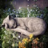 Sleeping Kitten Stone Garden Ornament -Growhaus Zone CT15 giant