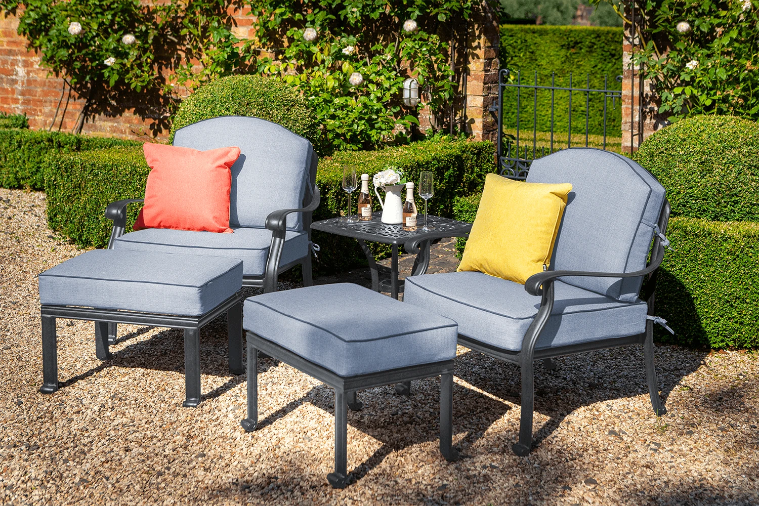 Hartman Amalfi Companion Set In Antique Grey/Platinum 3 Hartman Amalfi Companion Set In Antique Grey/Platinum