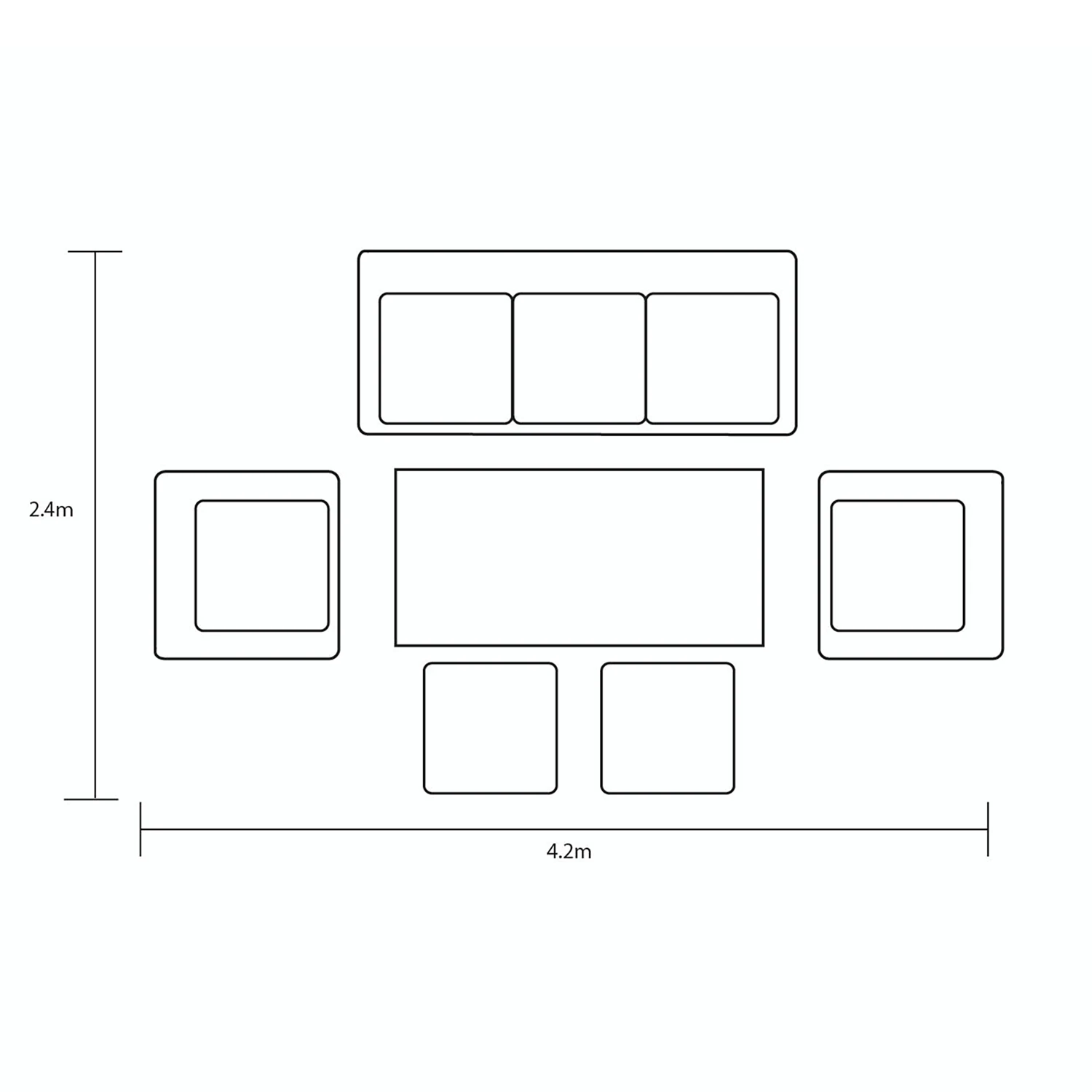 Hartman Apollo Adjustable Lounge Set In Carbon/Pewter 4 Hartman Apollo Adjustable Lounge Set In Carbon/Pewter - Image 2