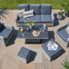 LIFE Hawaii Lounge Sofa Garden Furniture Set - Yacht / Carbon 1 LIFE Hawaii Lounge Sofa Garden Furniture Set - Yacht / Carbon -Growhaus Zone L Hawaii 3 seat lounge yacht carbon