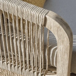 Kettler Cora Rope Arm Chair (pair) -Growhaus Zone L Kettler Cora arm chair detailing