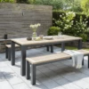 Kettler Elba Dining Table And Benches Set -Growhaus Zone L Kettler Elba dining table 2 benches