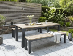 Kettler Elba Dining Table And Benches Set