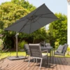 Norfolk Leisure Royce Junior Square 2.5m Cantilever Parasol - Carbon