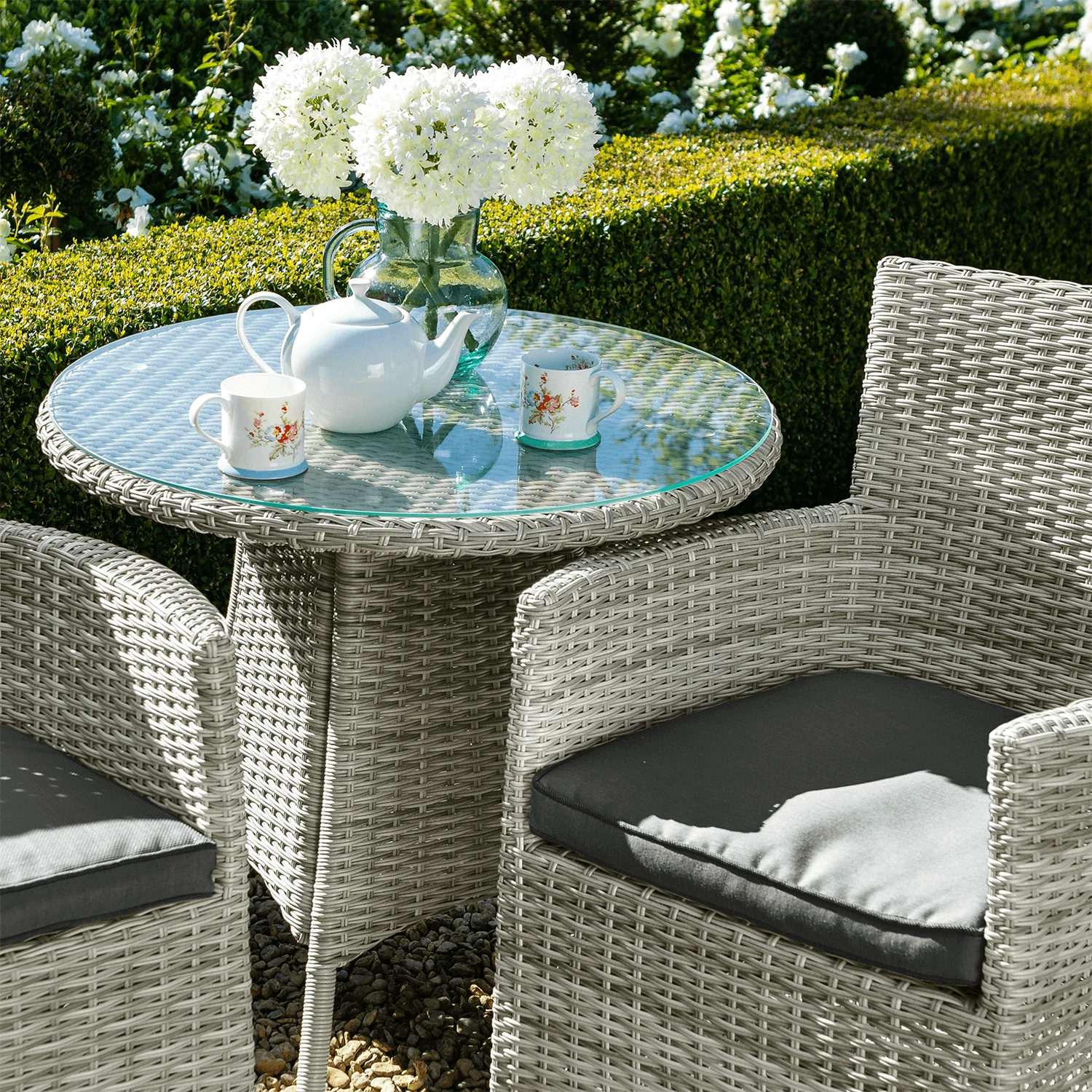 Hartman Westbury Bistro Set In Ash / Slate 4 Hartman Westbury Bistro Set In Ash / Slate - Image 2