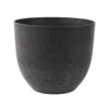 Artstone Pot Bola Black Medium -Growhaus Zone L artstone pot bola black medium