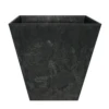 Artstone Pot Ella Black Medium -Growhaus Zone L artstone pot ella black medium