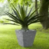 Artstone Pot Ella Grey Small -Growhaus Zone L artstone pot ella grey small