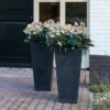Artstone Vase Ella Black Medium -Growhaus Zone L artstone vase ella black medium