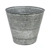 Ribbed Galvanised Planter Large -Growhaus Zone L galvanised planter large