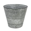Ribbed Galvanised Planter Small -Growhaus Zone L galvanised ribbed planter small