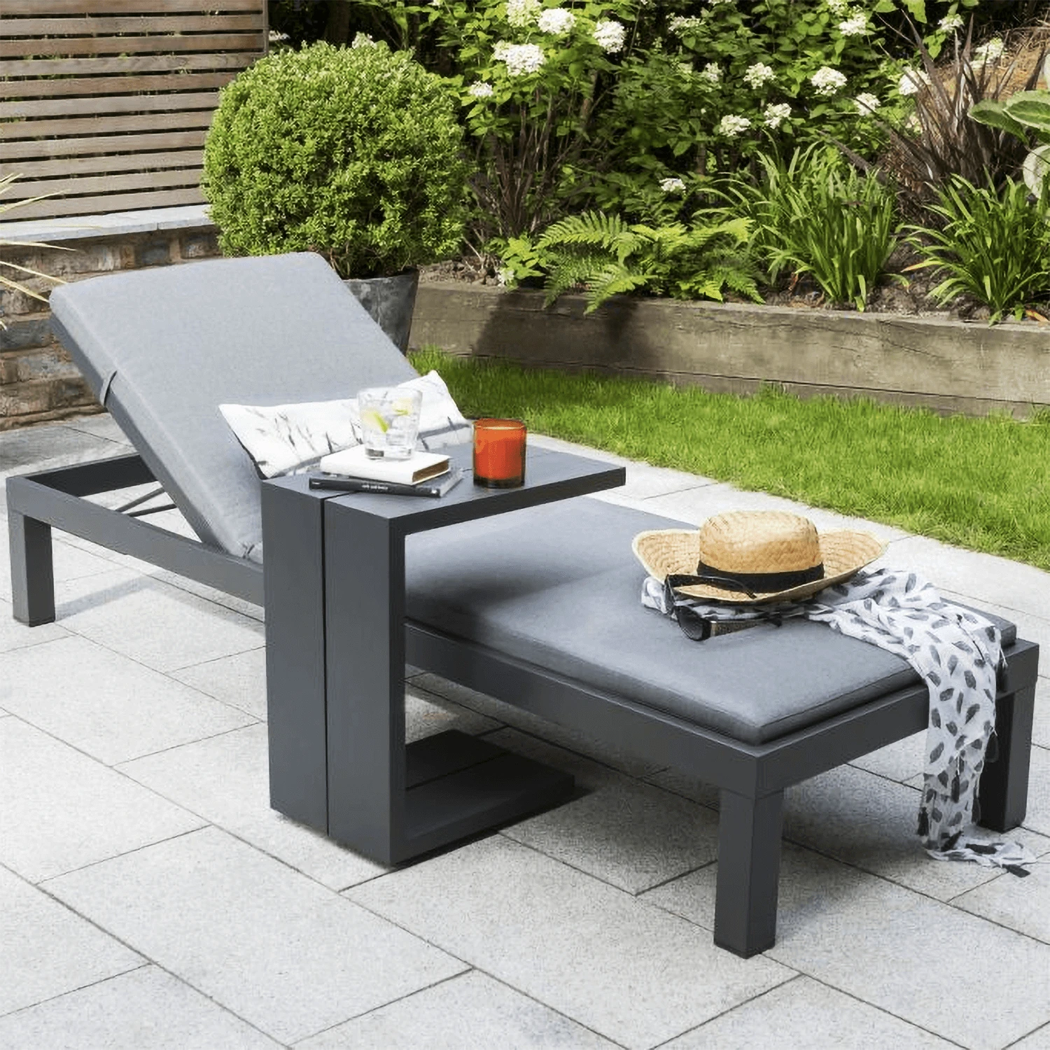 Kettler Elba Lounger And Side Table 3 Kettler Elba Lounger And Side Table
