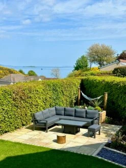 LIFE Timber Aluminium Corner Sofa Set In Lava / Carbon - No Extension -Growhaus Zone L life timber LC Customer