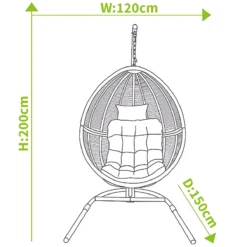 Hartman Heritage / Westbury Cocoon Egg Chair In Beech / Dove 7 Hartman Heritage / Westbury Cocoon Egg Chair In Beech / Dove -Growhaus Zone L1 Hartman westbury cocoon egg chair size