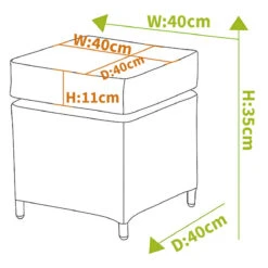 Hartman Heritage Stool With Cushion Beech / Dove -Growhaus Zone L1 heritage grand stool size