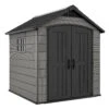 Keter Premier 757 Outdoor Apex Garden Storage Shed 7.5 X 7 Feet - Grey -Growhaus Zone Premier20757 1 1400
