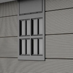 Keter Premier 759 Outdoor Apex Garden Storage Shed 7.5 X 9 Feet- Grey -Growhaus Zone Premier20759 8 1400