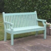 Sandwick Winawood 3 Seater Wood Effect Garden Bench - Duck Egg Green -Growhaus Zone Sandwick garden bench duck egg 1
