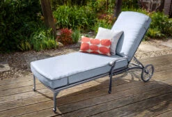 Hartman Capri Lounger In Antique Grey / Platinum