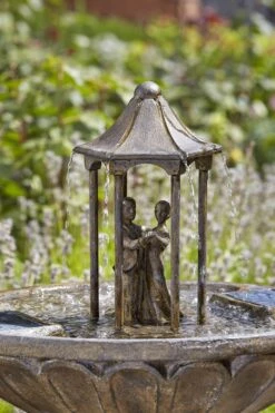 Solar Powered Water Feature - Dancing Couple -Growhaus Zone dancing couple fountain2
