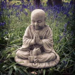 Praying Beaded Buddha Stone Ornament