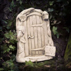 Fairy Door Stone Ornament With Sign
