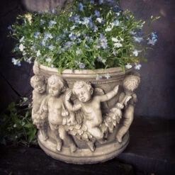 Cherub Pot Small Stone