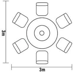 Hartman Heritage Tuscan 6 Seater Dining Set In Beech / Dove -Growhaus Zone hartman heritage 6 seat footprint