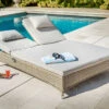 Hartman Heritage Double Lounger With Cushion In Beech / Dove