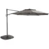 Kettler 3.3m Free Arm Grey Frame / Grey Taupe Canopy Parasol (with LED Lights And Wireless Speaker) -Growhaus Zone kettler free arm grey parasol with leds giant