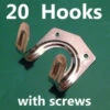 20 X Double Metal Storage Wall Shed Hooks With Screws For Hanging Tools -Growhaus Zone l 20 Storage Wall Hooks Workshop Tool Garden Shed Garage Double Metal Space Saver 1 600x600 1