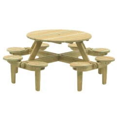 Pine FSC Gleneagles 8 Seater Picnic Table By Alexander Rose -Growhaus Zone l 306 Cutout