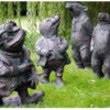 Wind In The Willows Garden Sculptures: Toad, Ratty , Mole And Badger -Growhaus Zone l 71girytsdsL. AC SL1000
