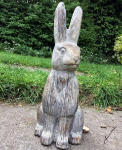 Medium Hare Garden Sculpture - Stone Effect 5 Medium Hare Garden Sculpture - Stone Effect -Growhaus Zone l A17IJbg 8NL. AC SL1500