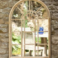 Stone Effect Steel Victorian Style Wall Mirror