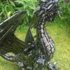 Mystical Dragon Garden Sculpture In Platework Metal - 56cm Tall 2 Mystical Dragon Garden Sculpture In Platework Metal - 56cm Tall -Growhaus Zone l BA02 1