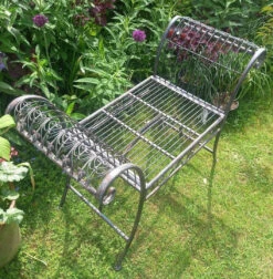 Ornate Metal Stool Plant Display Stand, 67cm -Growhaus Zone l BA275 3