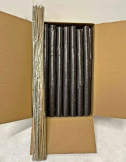 Brown Spiral Tree Guards With Canes - 60cm X 38mm