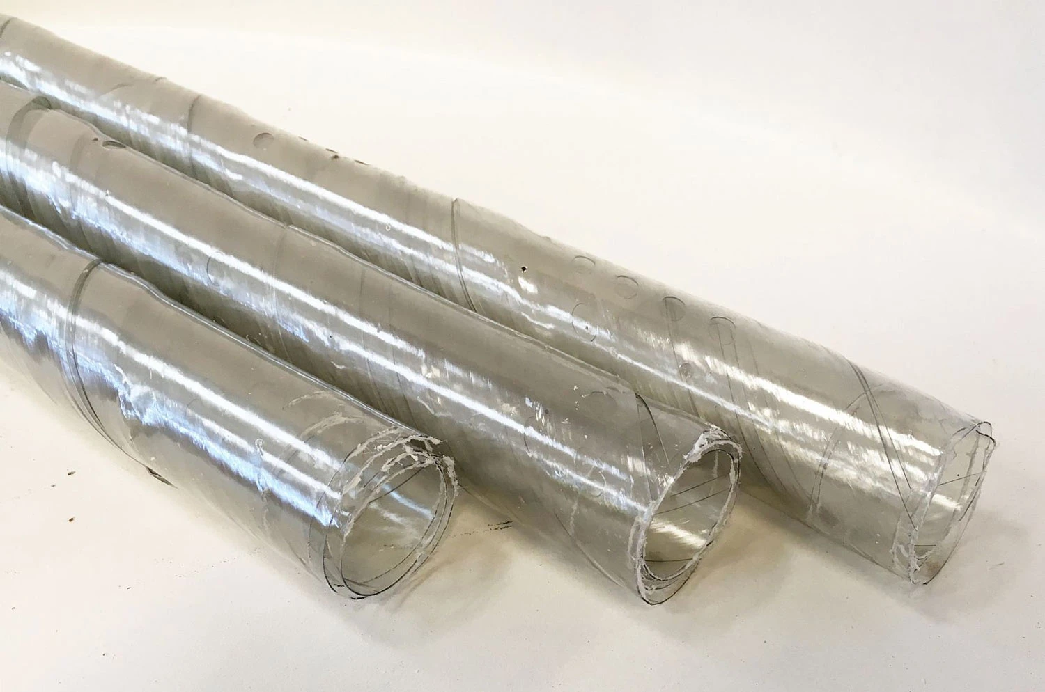 Clear Spiral Tree Guards - 60cm X 38mm 3 Clear Spiral Tree Guards - 60cm X 38mm