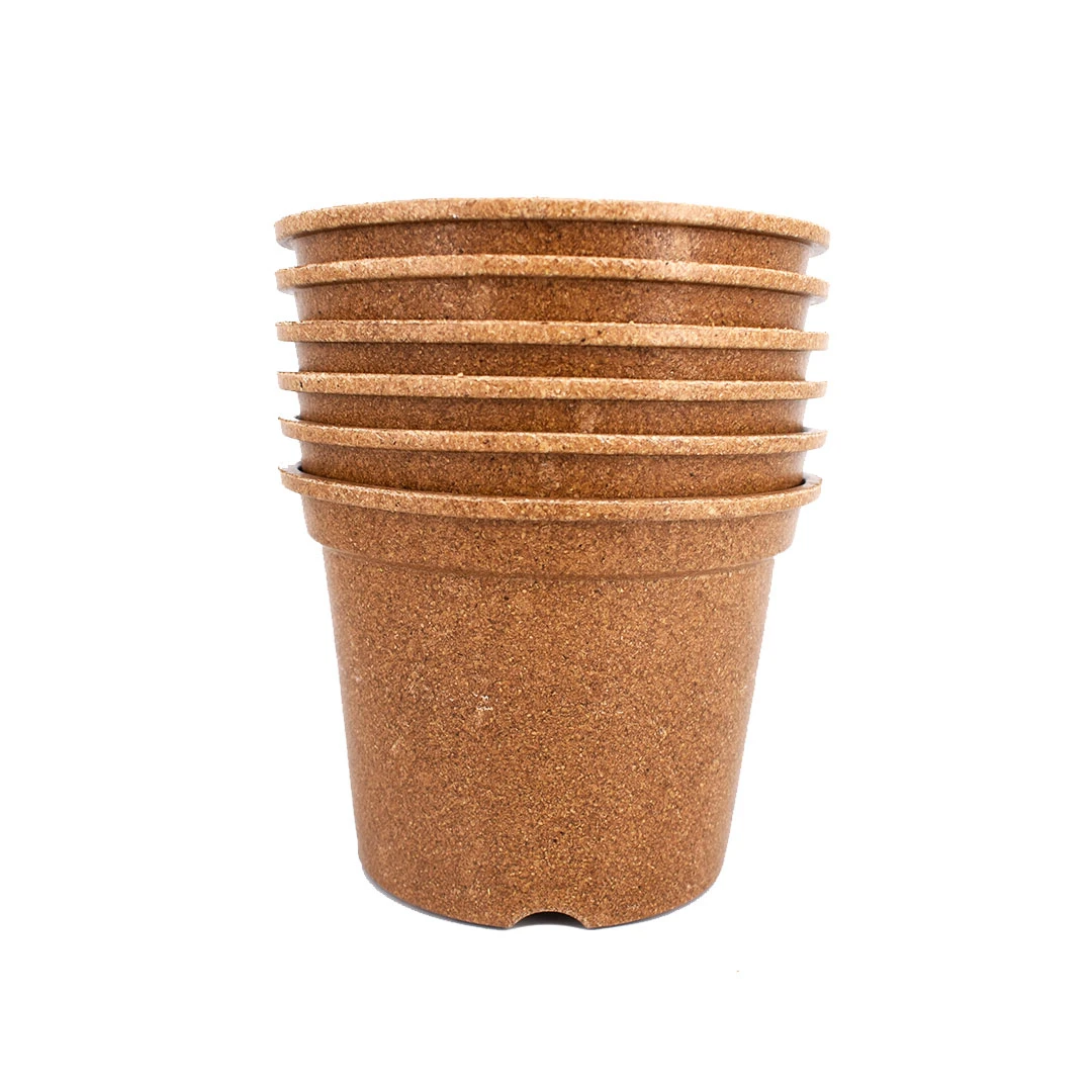 Nutley's Biodegradable 9cm Plant Pots Bamboo Style 6 Nutley's Biodegradable 9cm Plant Pots Bamboo Style - Image 4