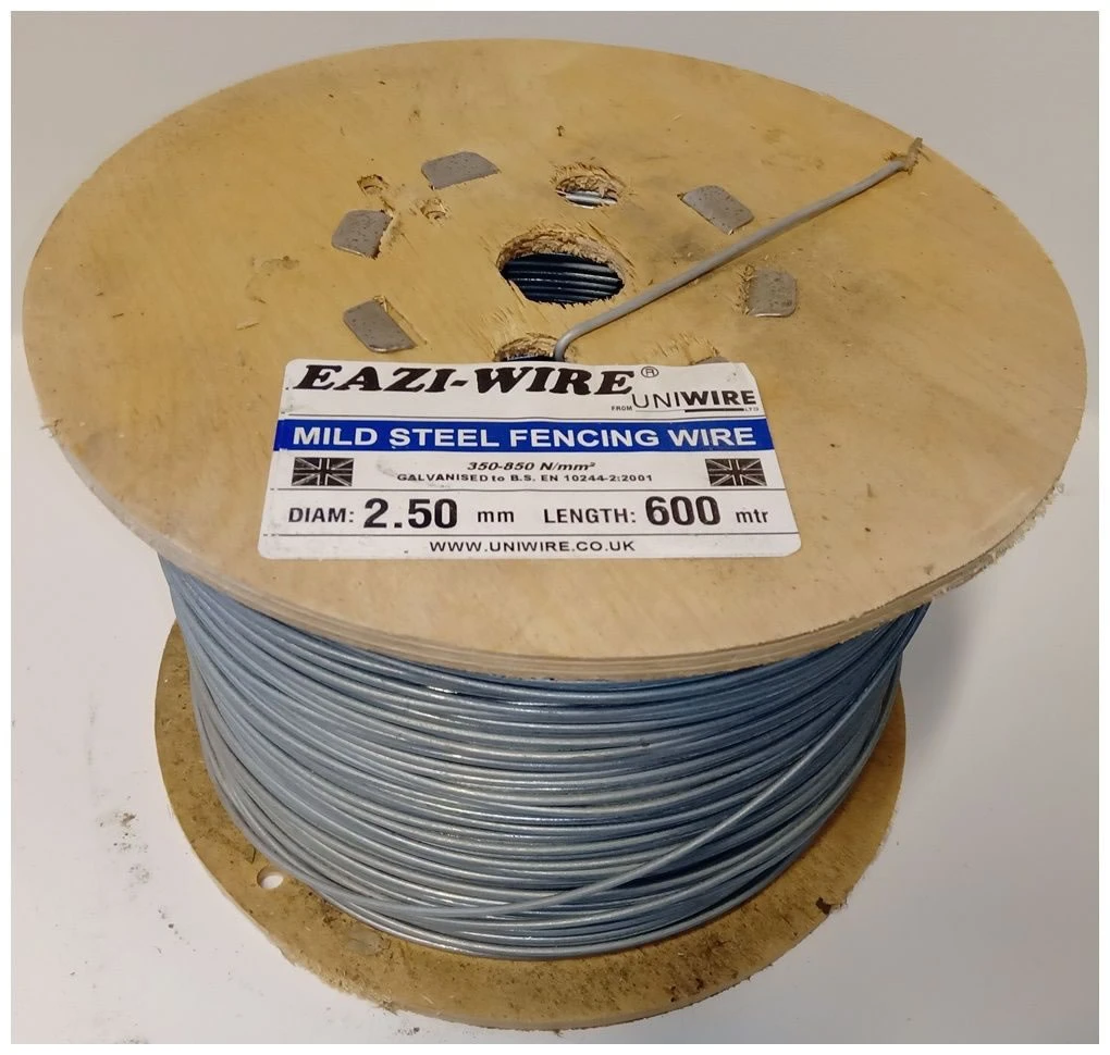 600m Roll Of 2.5mm Diameter Galvanised Mild Steel Line Or Straining Wire 3 600m Roll Of 2.5mm Diameter Galvanised Mild Steel Line Or Straining Wire
